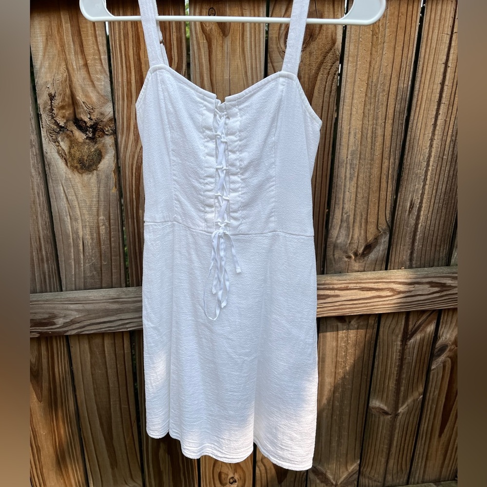 Hollister Lace-Up Mini Dress